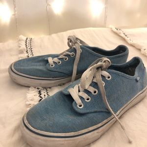 Vans size 7 demin shoes